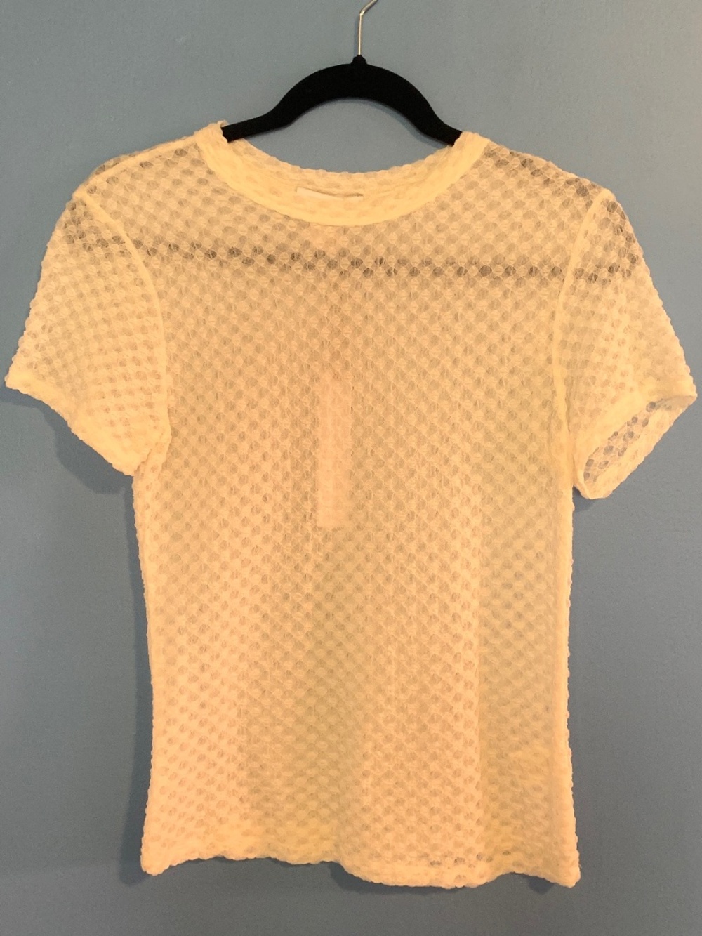 House of Harlow Ivory Sheer Top